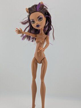 Monster High Clawdeen Wolf G1 Doll 2008 Mattel Nude Incomplete
